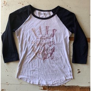 Vans off the wall : graphic baseball tee